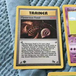 Pokemon Trading Card Game Fossil Mixed Lot of 5 1st Edition Cards, Golbat, - Image 2