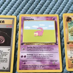 Pokemon Trading Card Game Fossil Mixed Lot of 5 1st Edition Cards, Golbat, - Image 3