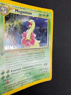 Pokemon Meganium 11/111 Neo Genesis Rara Holo Prima Edizione Wizards ITA Vintage - Image 5