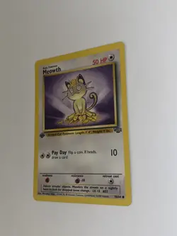 Pokemon TCG Meowth Jungle 56/64 Regular 1st Edition Common - Image 4