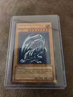 Portuguese Blue-Eyes White Dragon DIK-P001 Ultra Rare 1st Edition Yugioh Card NM - Image 1