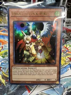 Yugioh Droll & Lock Bird RA02-EN006 Ultra Rare NM - Image 1