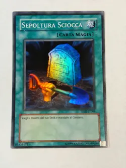 Yugioh ITALIAN Foolish Burial TU02-IT004 EN004 Super Rare Promo NM - Image 1