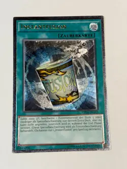 Yugioh GERMAN Instant Fusion OP04-DE002 EN002 Ultimate Rare Promo LP - Image 1