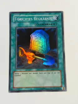 Yugioh GERMAN Foolish Burial TU02-DE004 EN004 Super Rare Promo LP - Image 1