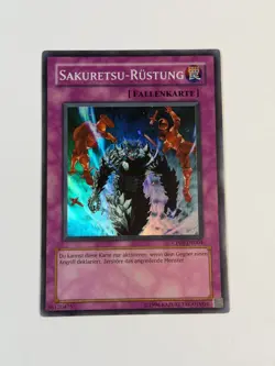 Yugioh GERMAN Sakuretsu Armor CP01-DE004 EN004 Super Rare Promo LP - Image 1
