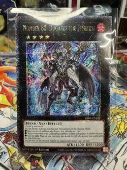 Yugioh Number 60: Dugares The Timeless RA02-EN037 Quarter Century Secret Rare NM - Image 1