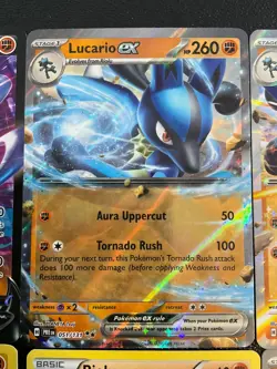 x16 Riolu Lucario pokemon card V EX collection mixed set Lot. Rock type - Image 3
