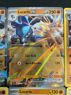 x16 Riolu Lucario pokemon card V EX collection mixed set Lot. Rock type - Image 4