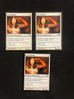 Soul Warden x3 [10th Edition] Magic MTG Cards LP/MP - Image 1