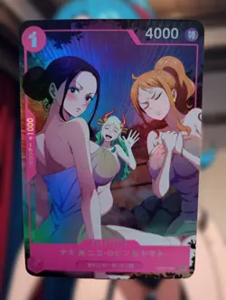 One Piece Bathhouse Anime Waifu Sexy Goddess Doujin Card - Image 1
