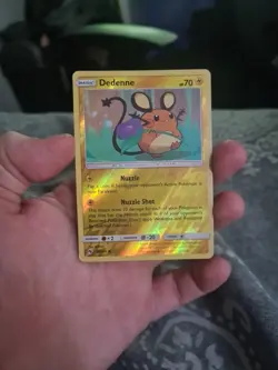 Pokemon Card Dedenne Lost Thunder Reverse Holo 84/214 Lp/mp - Image 1