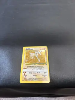 Hitmonlee 7/62 Pokemon TCG Fossil Unlimited Holo Rare Card. SOLID SHAPE! - Image 4