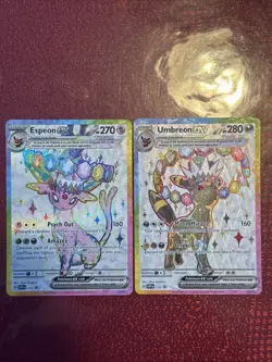 UMBREON AND ESPEON EX PRISMATIC EVOLUTIONS 175 & 176 PROMO CARDS - Image 1