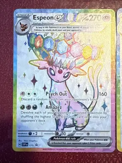 UMBREON AND ESPEON EX PRISMATIC EVOLUTIONS 175 & 176 PROMO CARDS - Image 2