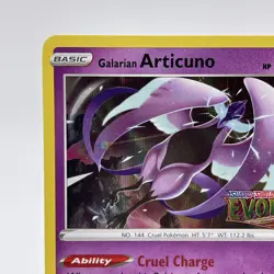 Galarian Articuno STAMPED Holo Prerelease card PROMO SWSH123 Evolving Skies - Image 2