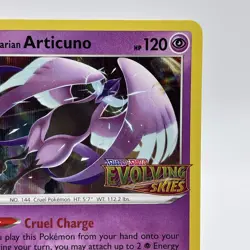 Galarian Articuno STAMPED Holo Prerelease card PROMO SWSH123 Evolving Skies - Image 3