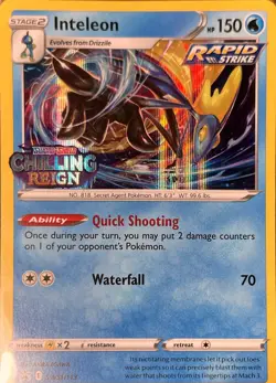 Inteleon - (Prerelease) Promo SWSH: Sword & Shield Promo Cards SWSH113 NM - Image 1