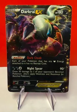 Darkrai EX 63/108 Dark Explorers Holo Pokemon Card - Image 1