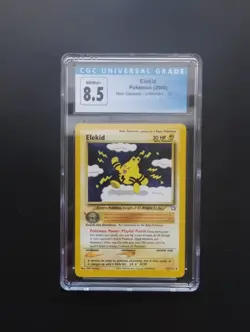 Elekid 22/111 Neo Genesis Non Holo Rare CGC 8.5 Graded Vintage WOTC Pokemon Card - Image 1