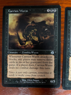 MTG Carrion Wurm CARD SINGLE USED EXCELLENT CONDITION SEE PHOTOS - Image 2