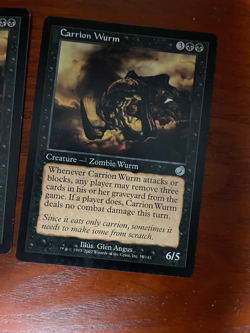 MTG Carrion Wurm CARD SINGLE USED EXCELLENT CONDITION SEE PHOTOS - Image 3