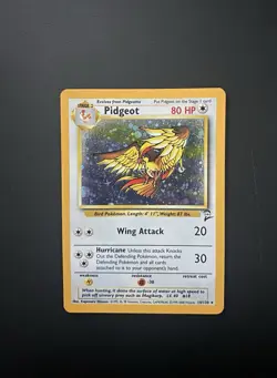 Pokemon Pidgeot TCG Base Set 2 Holo Unlimited Rare Card 14/130 - Image 1