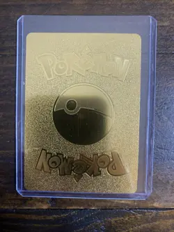 Charizard VMAX Rainbow Pokemon Gold Metal Card Collectible Gift Display - Image 2