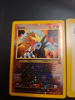 Entei #34 MINT/NM Pokemon Cards Black Star Promo Reverse Holo Rare WOTC 2001 Neo - Image 1