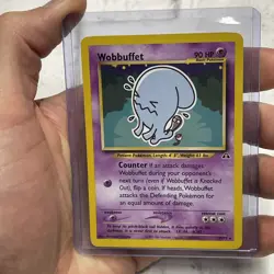 Wobbuffet Neo Discovery Unlimited Pokemon Card 35/75 Reg. Rare Pokemon LP Vtg - Image 1