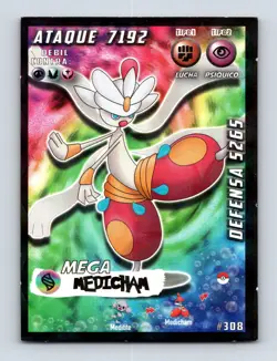 Mega Medicham 308 South America (Peru) Out of Print NM/LP Pokemon Card - Image 1