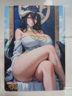 Albedo Overlord Anime Waifu Sexy Goddess Doujin Card - Image 1