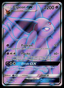 Pokemon Card Espeon GX Full Art 140/149 SM Base Set - Image 1