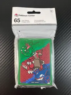 2021 Legends of Hoenn Sealed Card Sleeve Pokemon Center Original Rayquaza Kyogre - Image 1