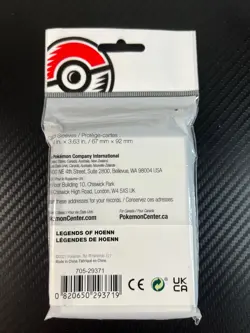 2021 Legends of Hoenn Sealed Card Sleeve Pokemon Center Original Rayquaza Kyogre - Image 2