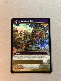 Landro's Gift Unscratched WoW World Of Warcraft TCG Loot Card - Image 1