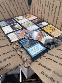 ??17lbs+ 4200+ UNSEARCHED Magic The Gathering Bulk Lot LP/NM w/ Rares & Foils? - Image 1