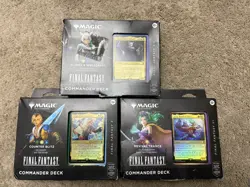 Magic The Gathering FINAL FANTASY Commander Deck Bundle(Set of 3 Decks) **Read** - Image 1