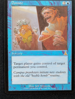 Donate - Urza's Destiny - NM - MTG - Magic the Gathering - Blue - Sorcery - Image 1