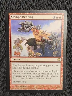 Savage Beating- Darksteel- LP- MTG- Magic the Gathering - Image 1