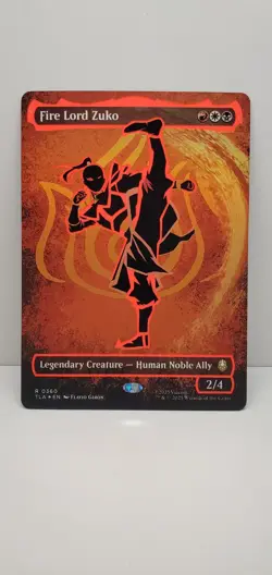 Fire Lord Zuko | Borderless | Neon Ink Foil | Professionally Packed! - Image 1
