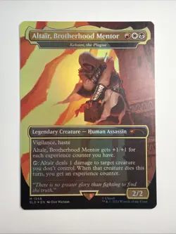 Altair, Brotherhood Mentor - Kelsien, the Plague (Rainbow Foil) Secret Lair Drop - Image 1