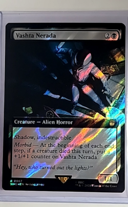 MTG Magic the Gathering WHO Doctor Who Extended Art Surge Foil 967 Vashta Nerada - Image 1