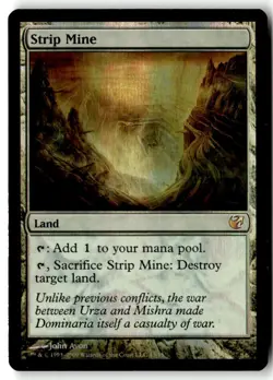 MTG Foil Strip Mine - From the Vault: Exile Moderately Played English - Image 1