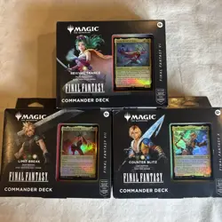Magic The Gathering FINAL FANTASY Commander Deck Bundle(Set of 3 Decks) NEW - Image 1