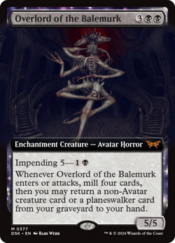 Overlord of the Balemurk (Extended Art) [Duskmourn: House of Horror] Magic MTG - Image 1