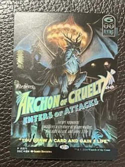 Mtg Duskmourn DSC- Archon Of Cruelty -Poster Foil-NM Commander - Image 1