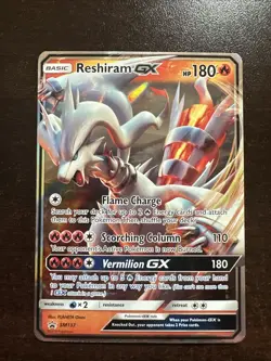 Reshiram GX SM137 NM Pokemon TCG Sun & Moon Black Star Promo - Image 1