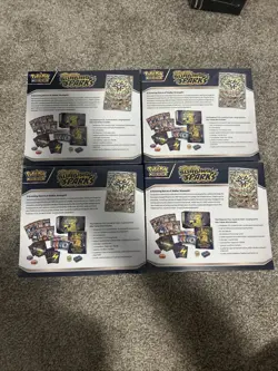 Pokemon TCG Surging Sparks ETB Elite Trainer Box Set Lot Of x4 New Sealed - Image 2