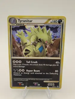 Tyranitar 26/95 HGSS Unleashed Non Holo Rare Pokemon Card - Image 1